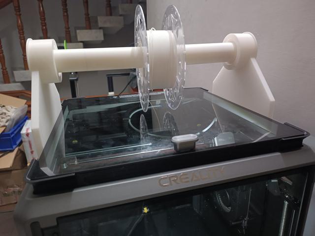 Creality K1 Max Riser Spoolholder combo 3D model thumbnail