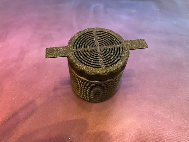 Silica Container Cap with two lips 3D model thumbnail