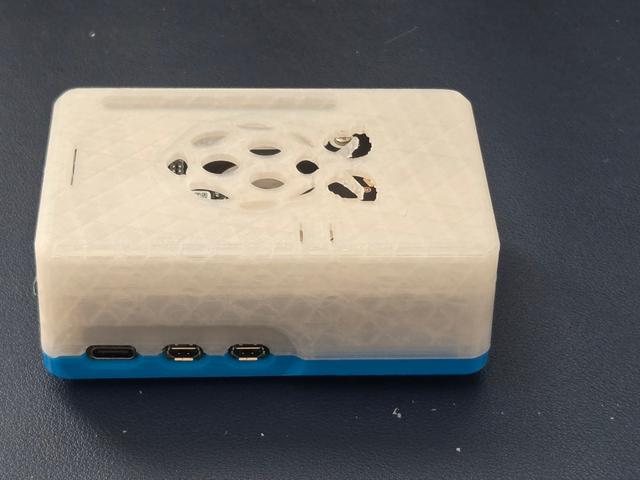 Case of Raspberry Pi 5 + Waveshare NVMe SSD HAT 3D model thumbnail