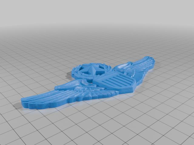 Air Force Command Pilot WIngs 3D model thumbnail