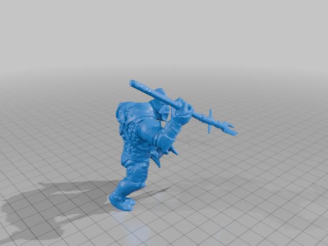 White Hand Troll 3D model thumbnail