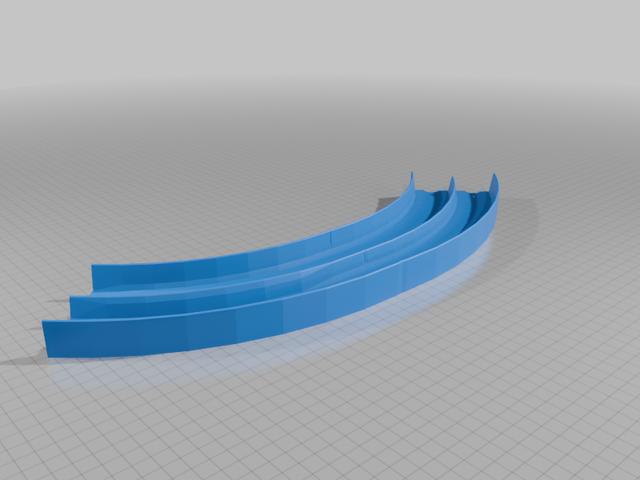 Hot Wheels - 6 Lane Curve - Version 2 3D model thumbnail
