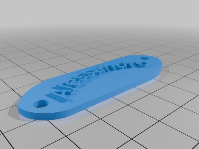 portachiave 3D model thumbnail