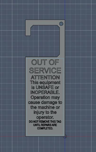 Lockout Tag 3D model thumbnail