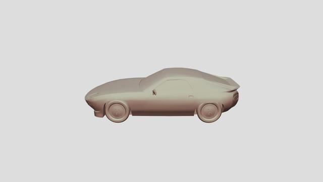 Porsche 928S scale1-65 lowpoly for 3D-printing 3D model thumbnail