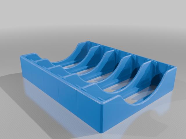 5-battery holder for drill tool battery pack 3D model thumbnail