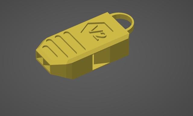 whistle print In place 3D model thumbnail