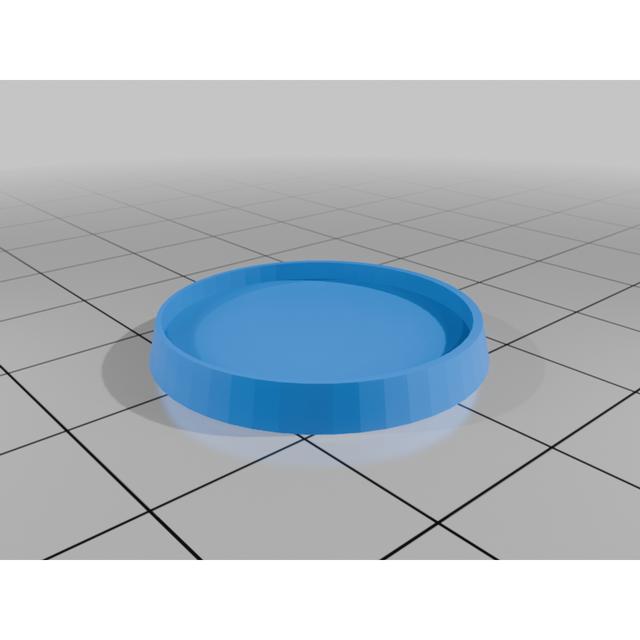 Recessed 25mm Round Base 3D model thumbnail