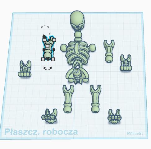 dummy 13 skeleton 3D model thumbnail