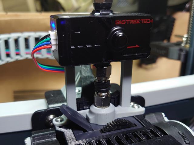 BTT SFS v2 extruder mount for SF 3x5015 Neptune 4 fan mod shroud 3D model thumbnail