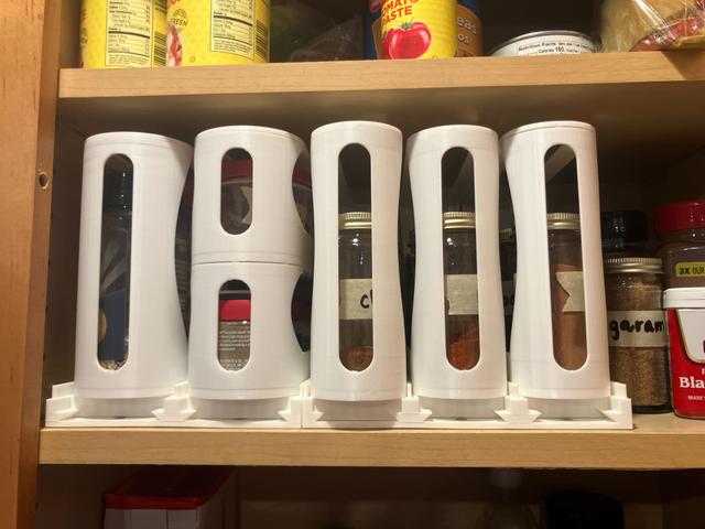 Spice Rack Pullout w/ Onshape Model 3D model thumbnail
