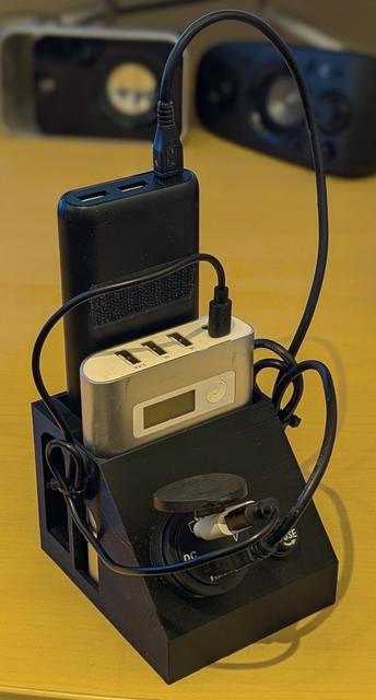 Solar Charger box for two Battery Banks 3D model thumbnail