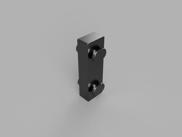 Spacer for metal shelving, for example Regalux. 3D model thumbnail
