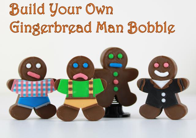 BYO Gingerbread Man Bobble 3D model thumbnail