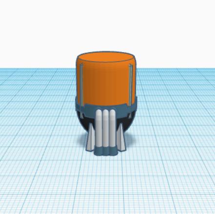 Lucky 13 Waste-land Head 3D model thumbnail