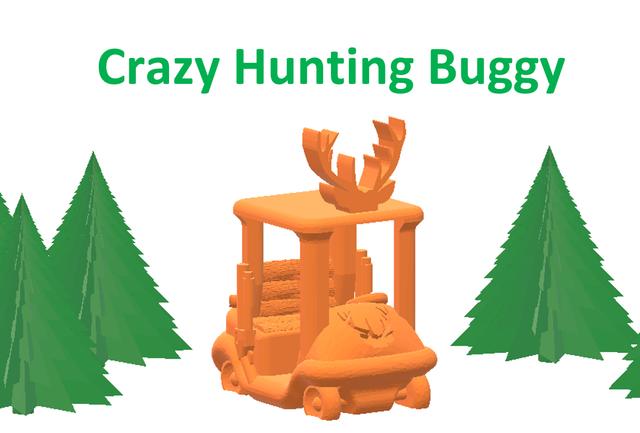 Crazy Hunting Buggy 3D model thumbnail