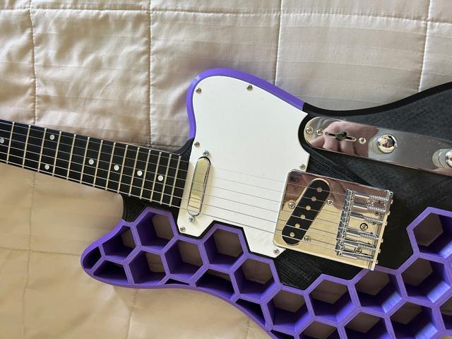 PrusaCaster mod for BexGears Electric Guitar Kits 3D model thumbnail