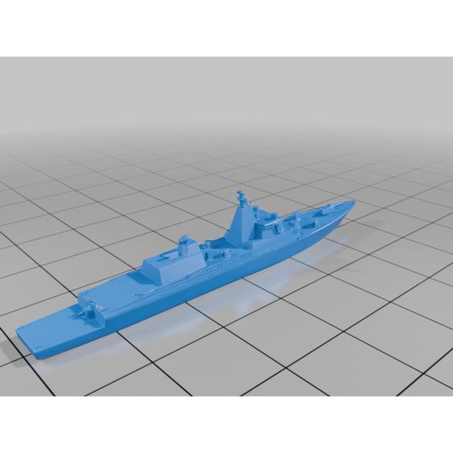 Defiant-class Warship 3D model thumbnail