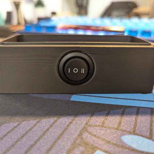 BentoBox Fan Case w/ Switch & Cable Port 3D model thumbnail