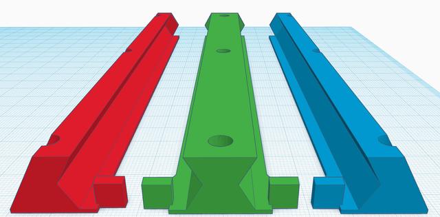 Underdesk Drawer 2.0 Rails optimized for Gridfinity Drawer 3D model thumbnail