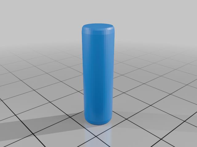Toilet lid pin 3D model thumbnail