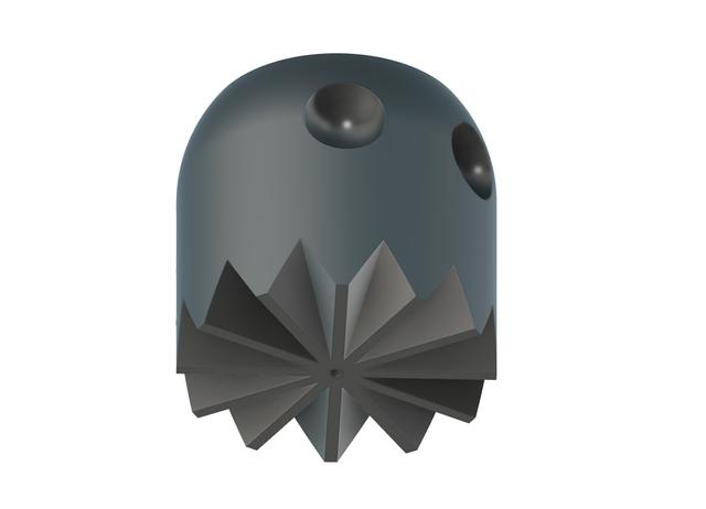 Pacman Ghost Planter with Drainage Hole 3D model thumbnail