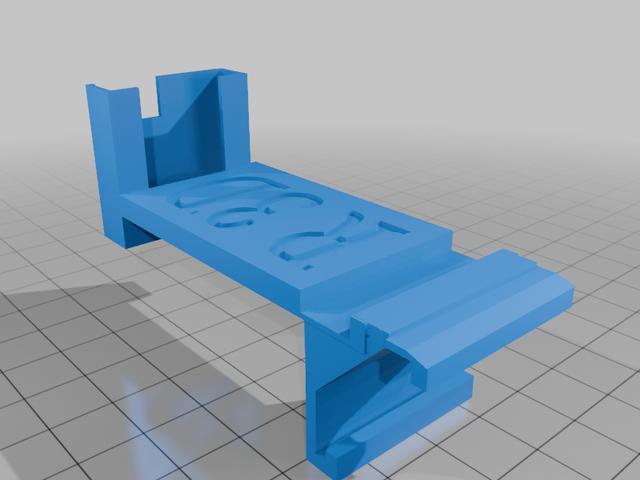 Makerbot Replicator 5th Gen bed mount camera holder 3D model thumbnail