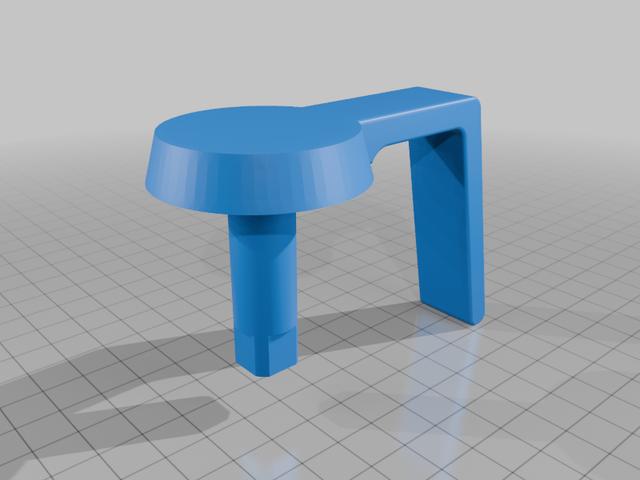 Lewmar Superhatch handle shaft replacement 3D model thumbnail