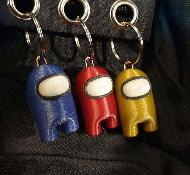 Among Us for keychain 3D model thumbnail