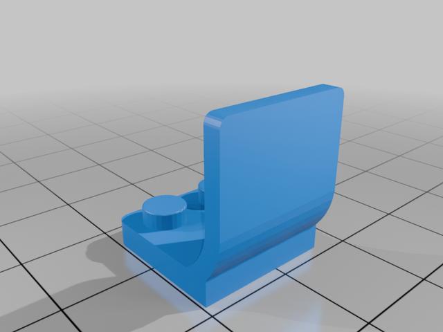 Lego compatible Chair 4079 3D model thumbnail