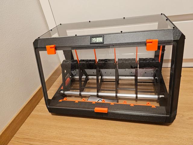 Crossbeam 20mm for MMU3 / 2S 5 Spool auto rewinder adapter for (un)original Prusa drybox 3D model thumbnail