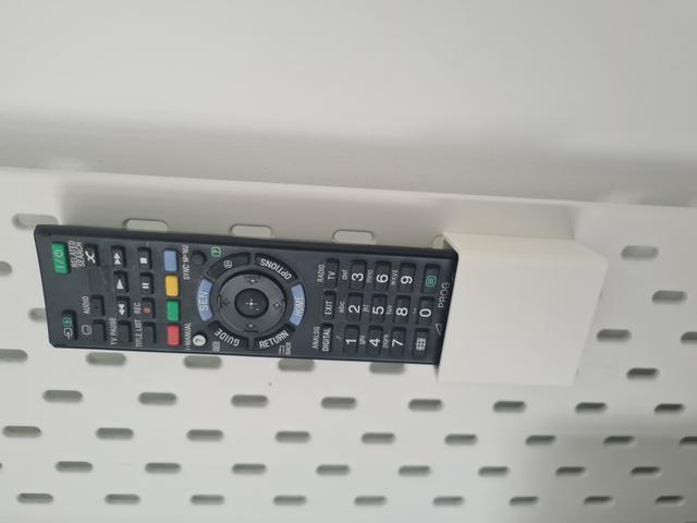 Ikea Skadis - Sony TV remote holder 3D model thumbnail