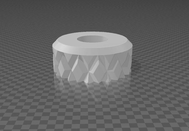 Nutless M3 Knurled nut 3D model thumbnail
