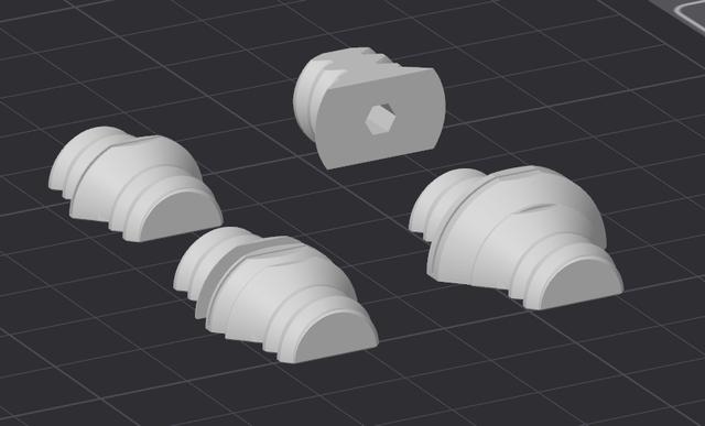 Improved lock bolt collection for multiboard - multipoint - multiconnect 3D model thumbnail
