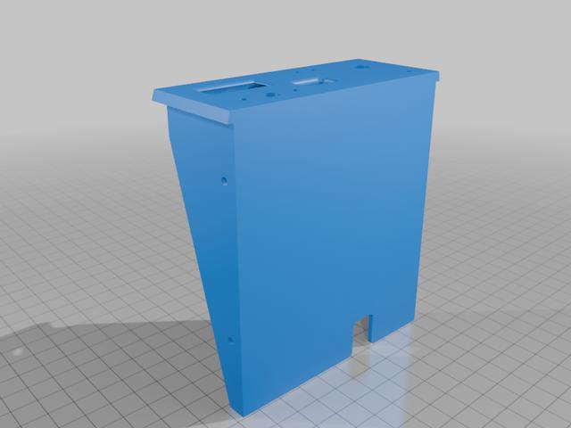 Gotek case / replacement for a BBC micro with two TEAC FD 35-F-03-U drives. 3D model thumbnail