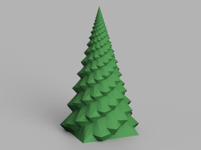 Christmas Candle Carousel - ultimate vase mode christmas tree 3D model thumbnail