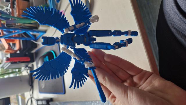 quadruple angel wings 3D model thumbnail