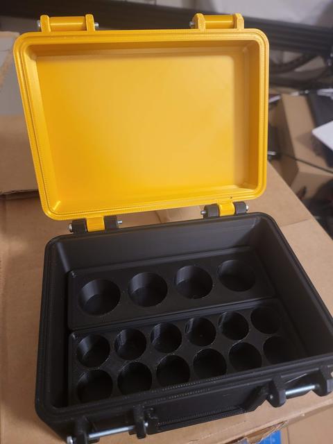 Vials case with different 1x3 gridfinity inserts for insulin, glues, peptides, beauty etc 3D model thumbnail