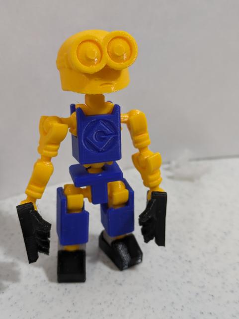 Minion 13 parts - head and chest 3D model thumbnail