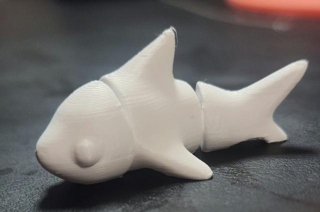 Cute Flexi Shark 3D model thumbnail