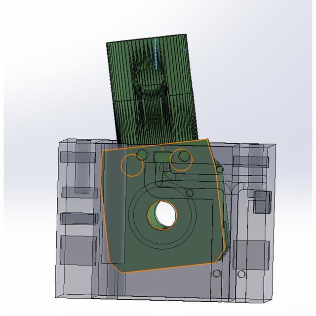 Gimbal with 6mm round magnets and cable cover 3D model thumbnail