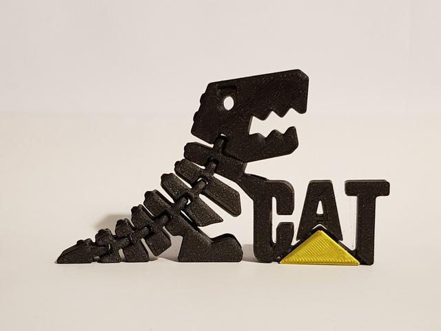 Flexi Rex CAT Caterpillar Logo 3D model thumbnail