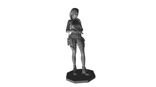 Lara Croft: The Tomb Raider – High-Detail Survivor Statue 3D model thumbnail