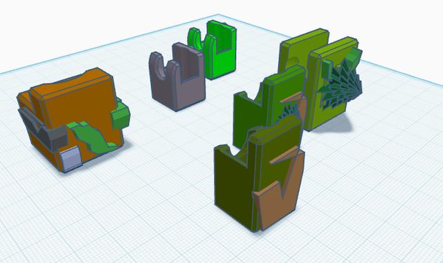 wooded terrestrial/ forest earth combo bot (mixed elements series) [a mini 13 remix] 3D model thumbnail
