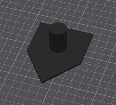 Milwaukee M12 Detail Sander Sandpaper Template 3D model thumbnail
