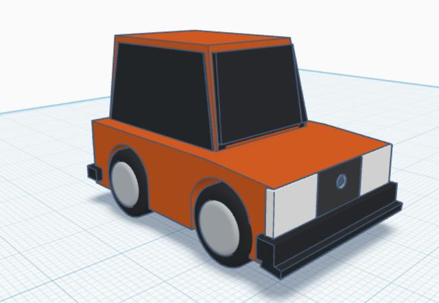 TOONED VOLVO 240 WAGON 3D model thumbnail