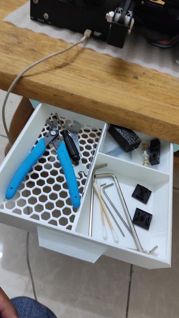 Under desk drawer with compartments(divisions) 3D model thumbnail