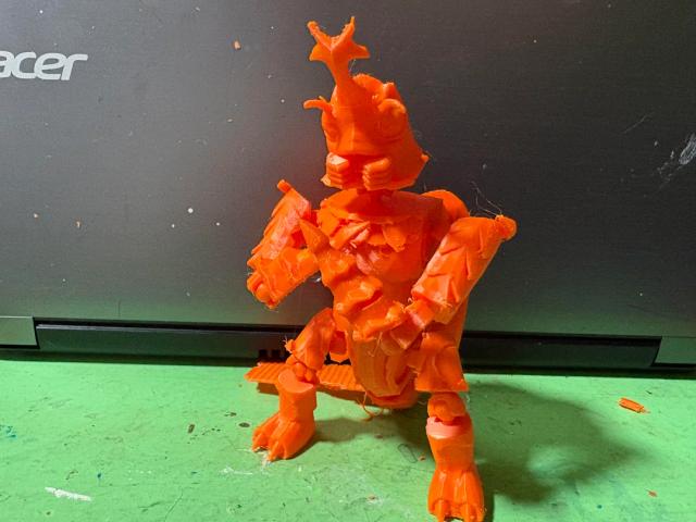 megalon action figure 3D model thumbnail