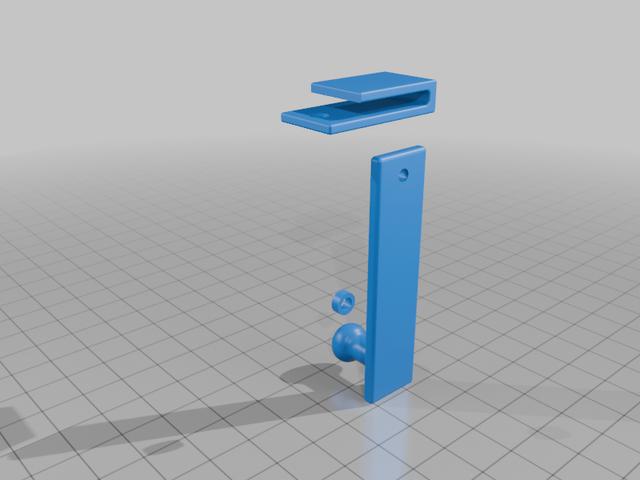 simple door lock 3D model thumbnail