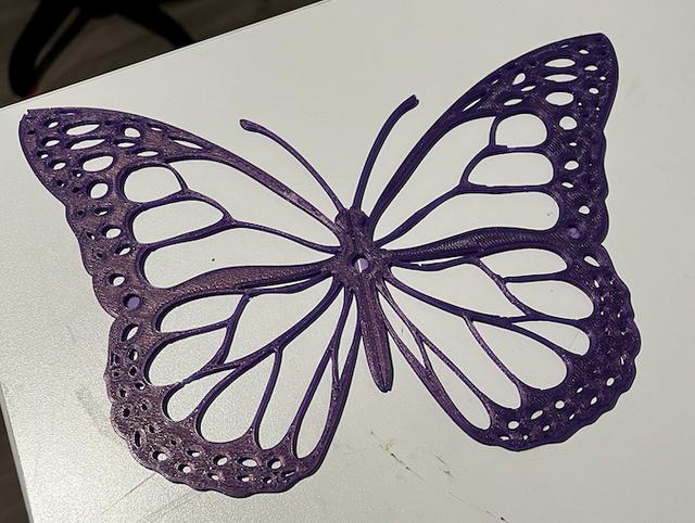 Butterfly Magnet Art (Two-Part) 3D model thumbnail